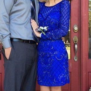 Royal blue homecoming dress